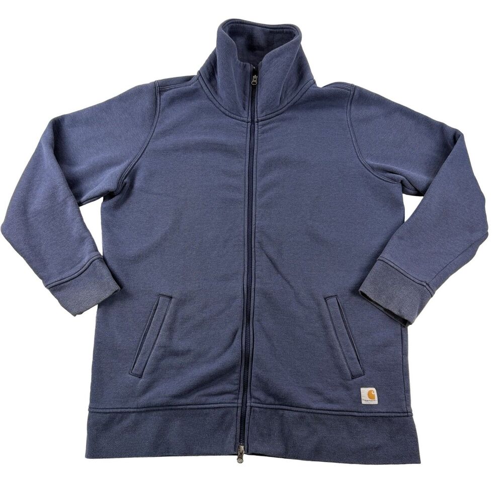 Carhartt 100138 Youth Full Zip Sweatshirt Jacket Navy Blue XL